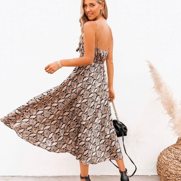 Vici Collections Snake Print Dress - Picture 2 of 4
